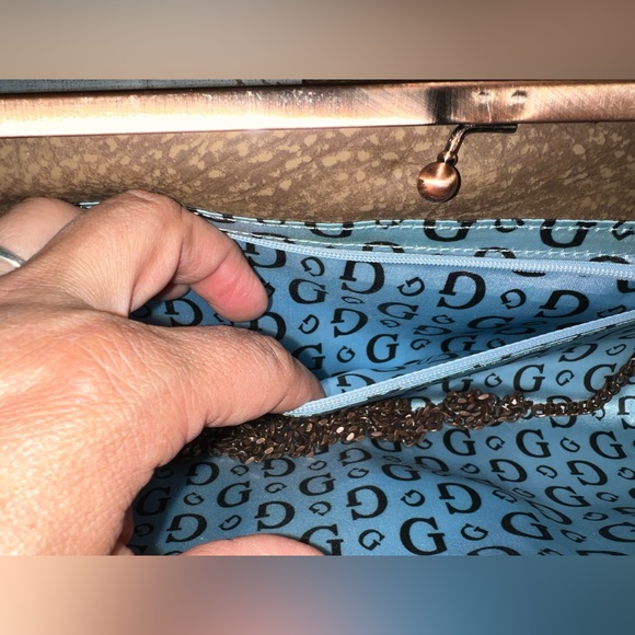 Vintage Guess Clutch  12”X‎ 5”X 2” - Picture 6 of 7